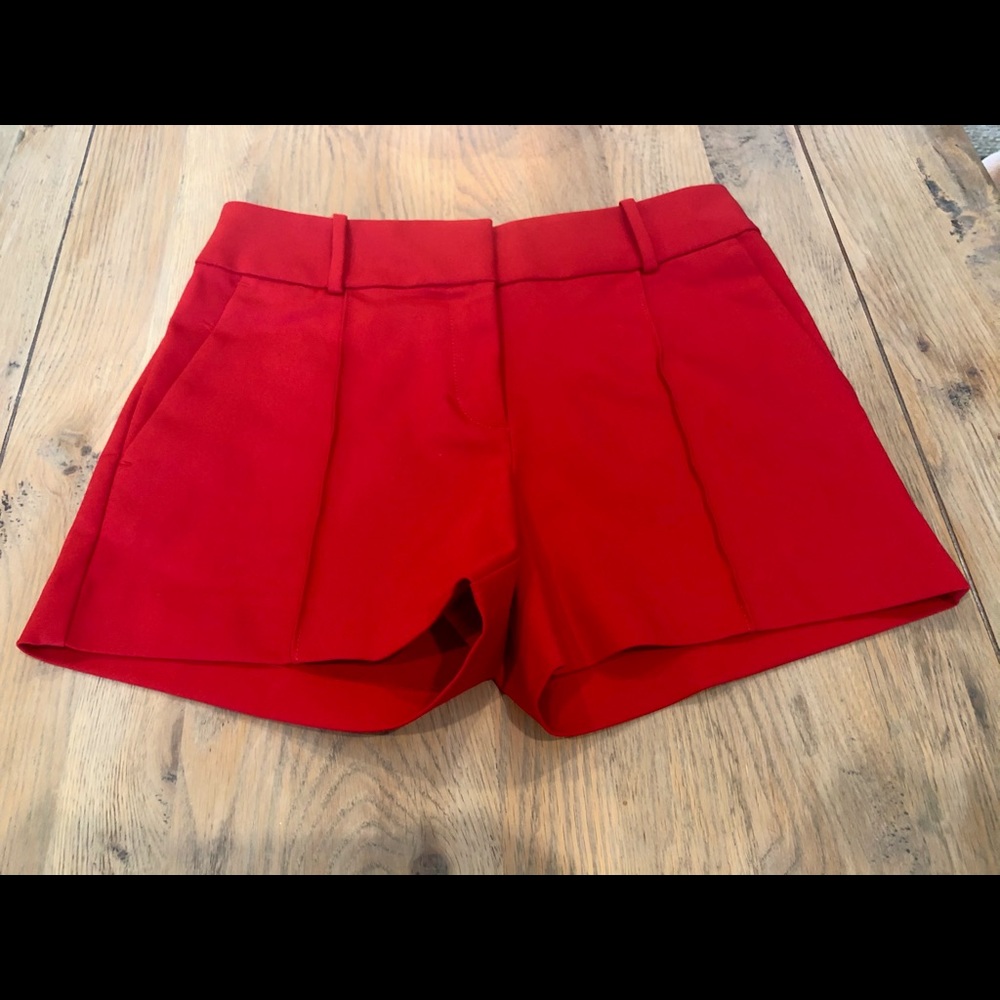 Ann Taylor loft red dress shorts